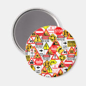 交通シンボルや象徴磁石 マグネット (正面/裏面)