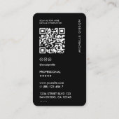 交通タクシー運転手ツアーガイドミニマル コーリングカード (裏面)