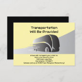 交通パーティーミニバスカード輸送バン エンクロージャーカード (正面/裏面)