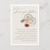 交通フローラウェスタン結婚ワゴンホイール エンクロージャーカード (正面)