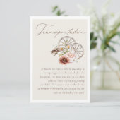 交通フローラウェスタン結婚ワゴンホイール エンクロージャーカード (スタンド正面)