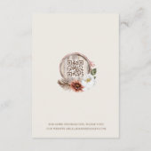 交通フローラウェスタン結婚ワゴンホイール エンクロージャーカード (裏面)