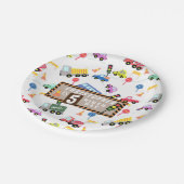 交通ホワイト紙プレート ペーパープレート (アングル)