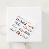 交通モダン誕生日パーティーメッセージカード フェイバータグ (インサイチュ)