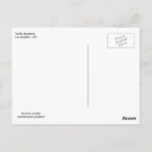 交通事故、ロサンゼルス、1951 ヴィンテージ ポストカード (裏面)