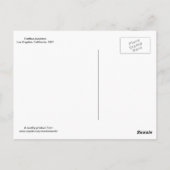 交通事故、ロサンゼルス 1951 ヴィンテージ ポストカード (裏面)