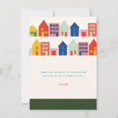 交通信号の誕生日パーティーお礼 サンキューカード (裏面)