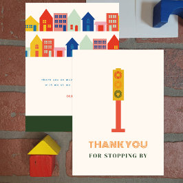 交通信号の誕生日パーティーお礼 サンキューカード