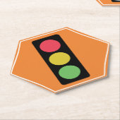 交通信号標識 ペーパーコースター (アングル)