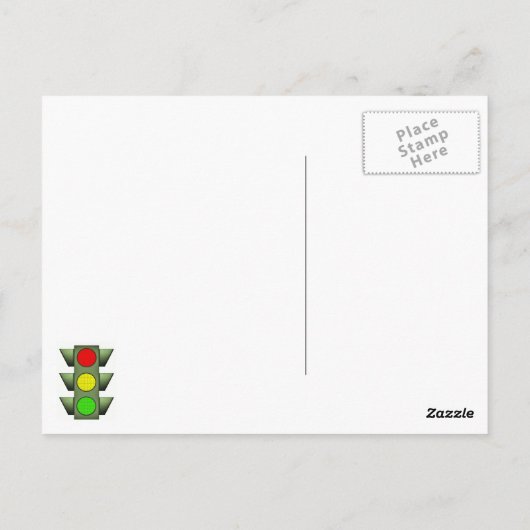 交通信号 ポストカード (裏面)