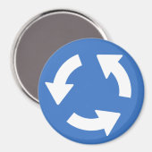 交通信路ラウンドアバウト標識マグネット マグネット (正面/裏面)