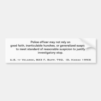 交通停止 バンパーステッカー