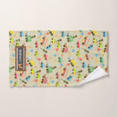 交通子供の茶色。ウォッシュタオル バスタオルセット (ハンドタオル)