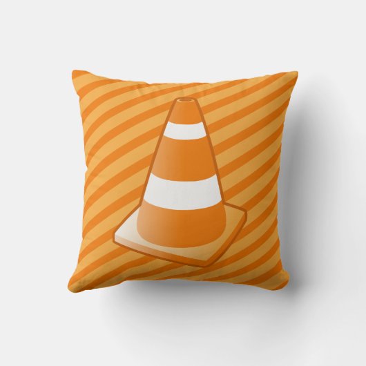 交通安全の円錐形の枕 クッション (裏面)