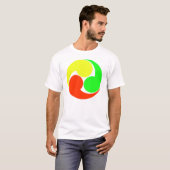 交通安全三つ巴マーク Tシャツ (正面フル)