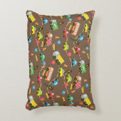 交通少年の茶色 アクセントクッション (正面(垂直))