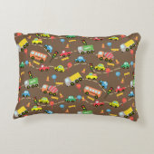 交通少年の茶色 アクセントクッション (裏面)