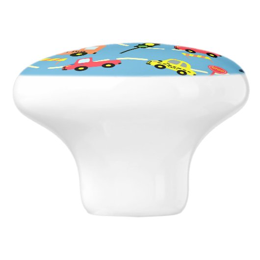 交通少年の青 セラミックノブ (側面)