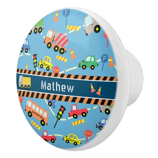 交通少年の青 セラミックノブ (右)