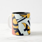 交通標識のマグ ツートーンマグカップ (正面左)