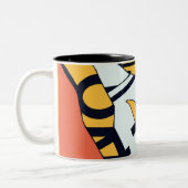 交通標識のマグ ツートーンマグカップ (左)