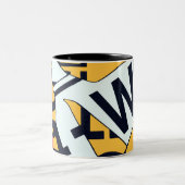 交通標識のマグ ツートーンマグカップ (中央)