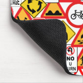 交通標識のmousepad マウスパッド (コーナー)