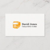 交通機関および兵站学のロゴの名刺 名刺 (正面)