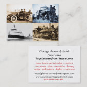 交通機関のヴィンテージの世界 名刺 (正面/裏面)