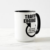 交通機関右方 マグカップ (正面右)