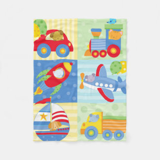 交通機関毛布 フリースブランケット