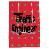 交通機関灯 ミディアムペーパーバッグ (裏面)