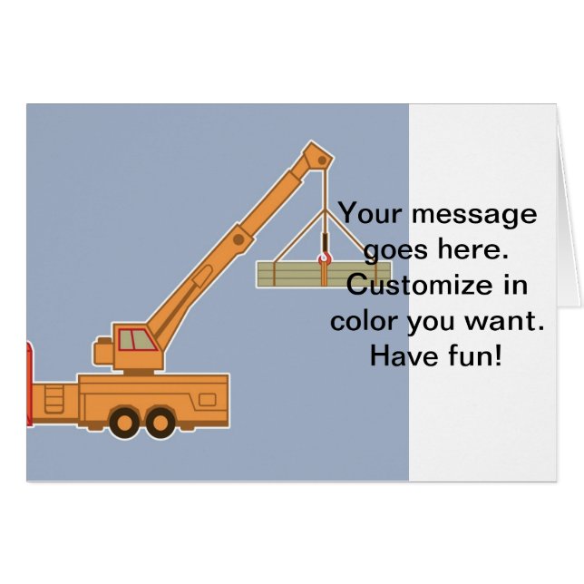 交通機関重い装置クレーン (正面横)