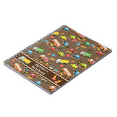 交通機関 ブラウン ノートブック (左側)