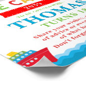 交通機関 1歳の誕生日アクティビティ タイムカプセル ポスター (角)