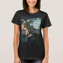 交通渋滞の恐竜 Tシャツ