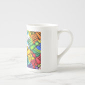 交通渋滞の骨灰磁器のマグ ボーンチャイナマグカップ (右)