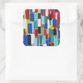 交通渋滞シール スクエアシール (バッグ)