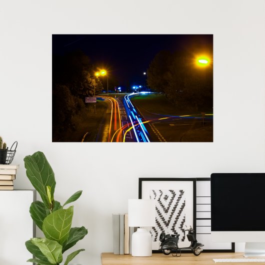 交通渋滞 ポスター (ホームオフィス)