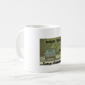 交通渋滞、冷たい道 コーヒーマグカップ (正面左)