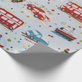交通漫画 ラッピングペーパー (角)