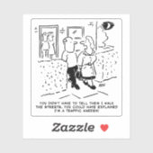 交通監視員の妻の漫画。 シール (シート)