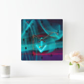 交通矢のカスタムの時計 スクエア壁時計 (ホーム)