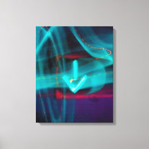 交通矢印ファインアートキャンバス印刷