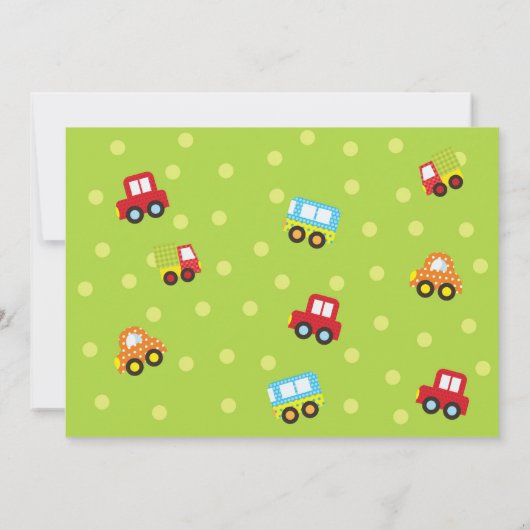 交通第2誕生日招待状 招待状 (裏面)