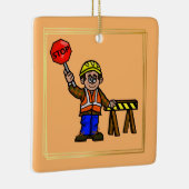 交通管路工事クリスマスオーナメント セラミックオーナメント (右)