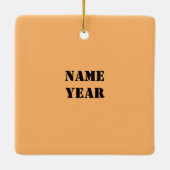 交通管路工事クリスマスオーナメント セラミックオーナメント (裏面)