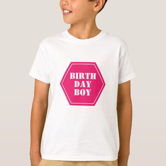 交通誕生日ボーイサイン Tシャツ (正面)