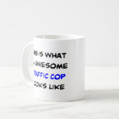 交通警官素晴らし コーヒーマグカップ (正面左)