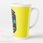 交通警察のおもしろい贈り物 カフェラテマグ (右)